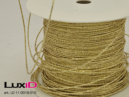 Metal cording wired goud 1mm x 100m